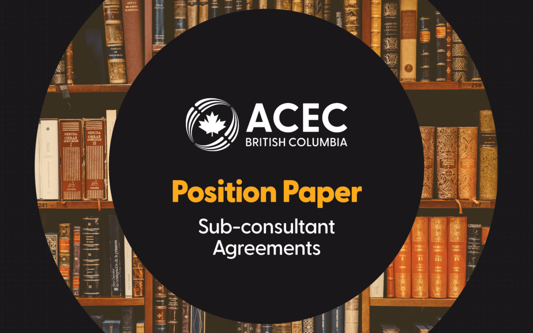 Position Paper: Recommendations when entering into subconsultant agreements